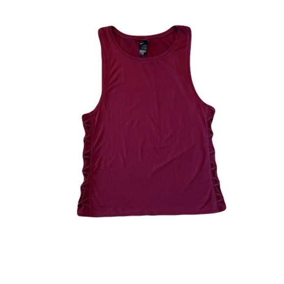 Victoria's Secret Sport Sleeveless Tank Top | Burgundy Red | Small Y2K Vintage - Picture 2 of 8